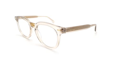 gucci transparent eyeglasses|Gucci translucent glasses.